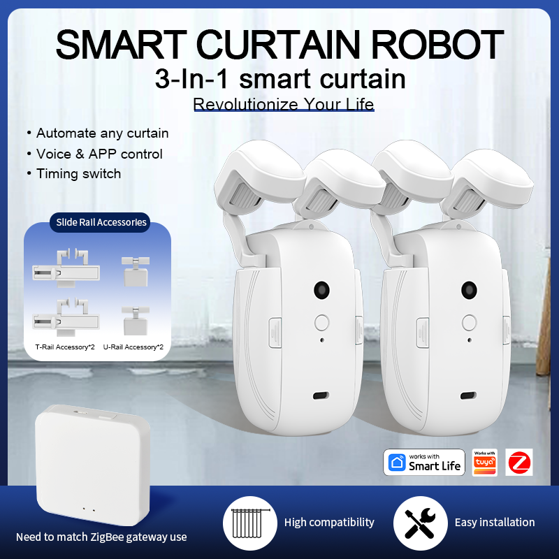 Curtain Motor - Motor de cortina elétrico inteligente ZigBee