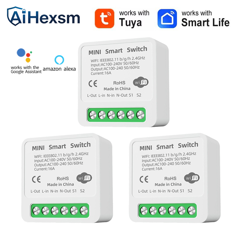 Smart Home Energy Monitor - 16a tuya wifi interruptor inteligente controle