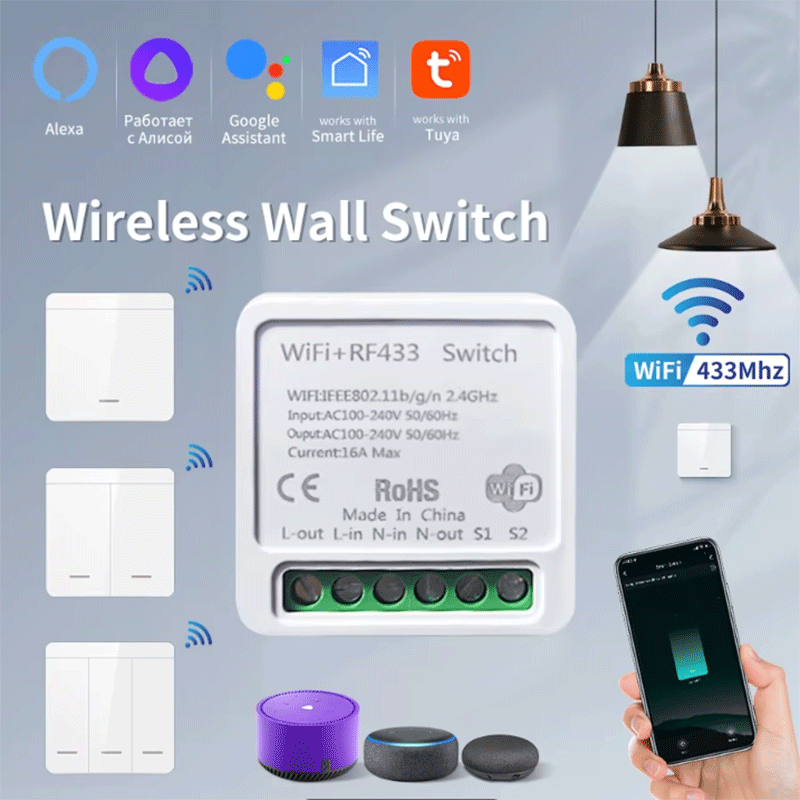 Smart Home Switch - Interruptor de Luz Inteligente Tuya WiFi