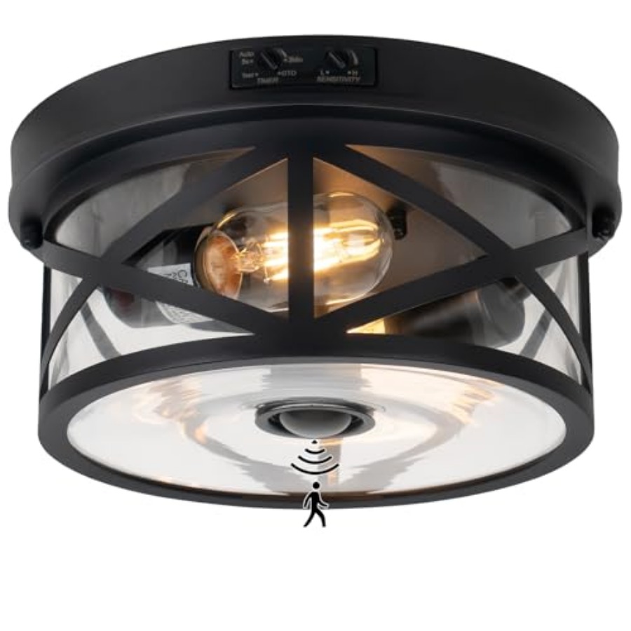 Motion Sensor Light - Luminária de Teto Externa com Sensor