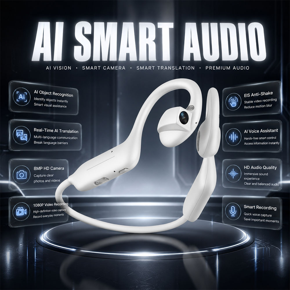 Smart Home App - NOVOS Fones de Ouvido Bluetooth 1080P