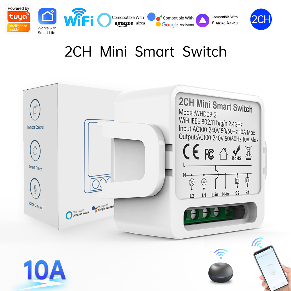 Smart Home Switch - Interruptor Inteligente Tuya de 2 Vias
