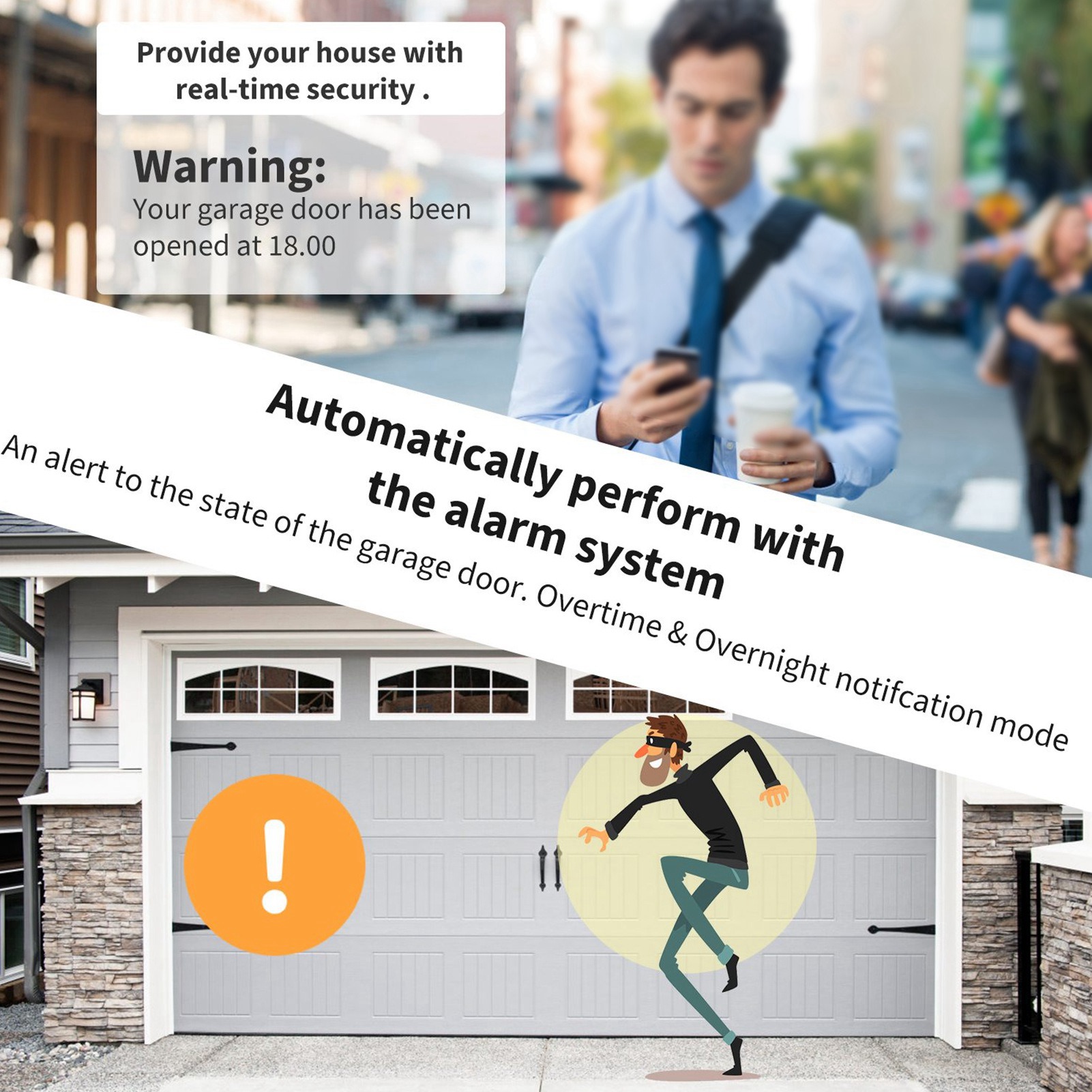 Smart Garage Door Opener - Controle Remoto Inteligente WIFI para Porta