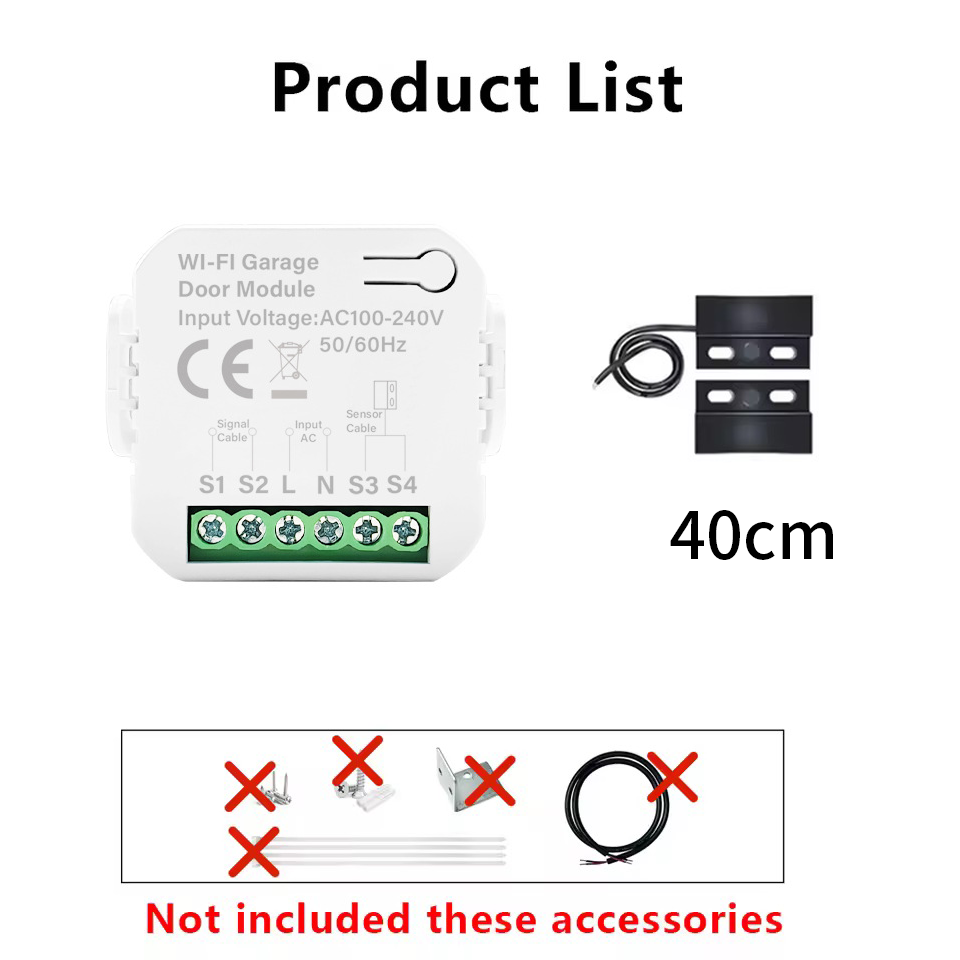 Inteligente tuya wifi interrup - Smart Garage Door Opener avaliação e preço
