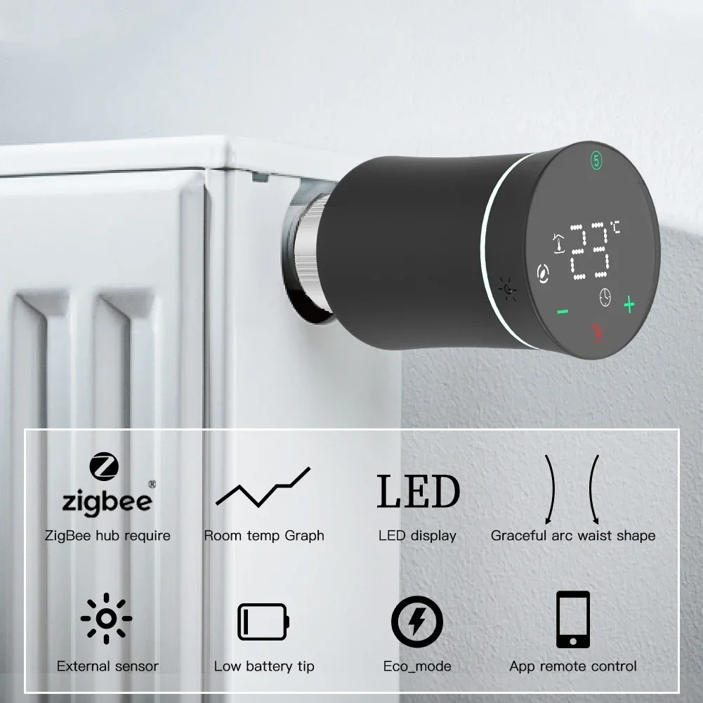 MOES ZigBee 3.0 TRV Termostato - Smart Home Package avaliação e preço