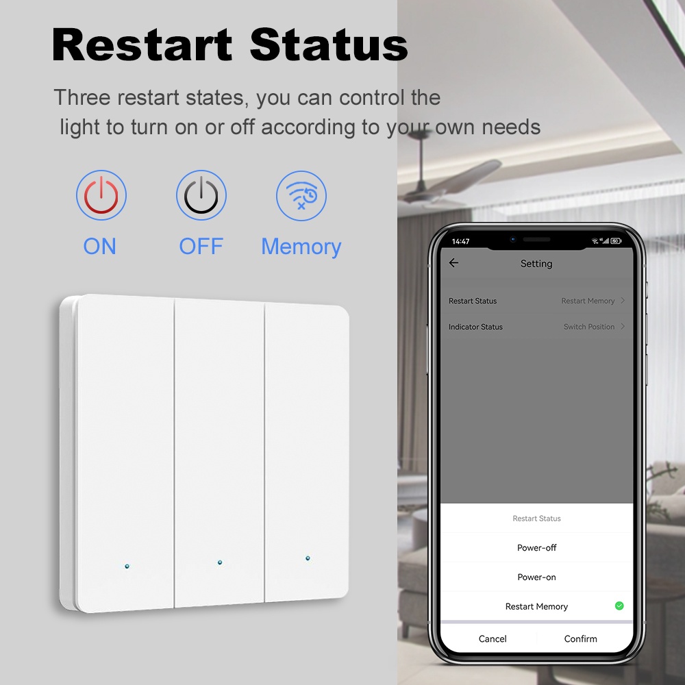 Interruptor de Parede Intelige - Smart Home Voice Control avaliação e preço
