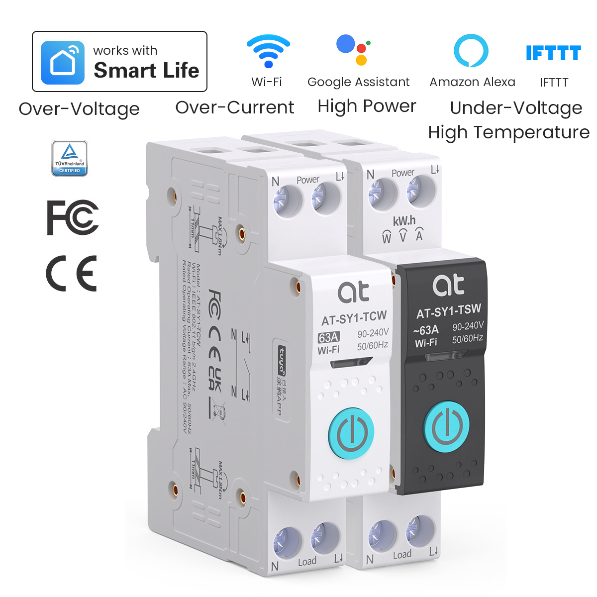 Tuya wifi disjuntor inteligent - Smart Home Voice Control avaliação e preço