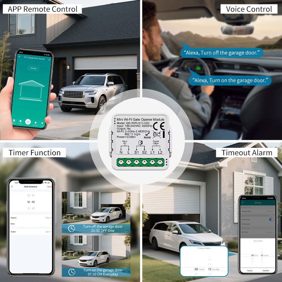 Controlador de Abertura de Por - Smart Garage Door Opener avaliação e preço