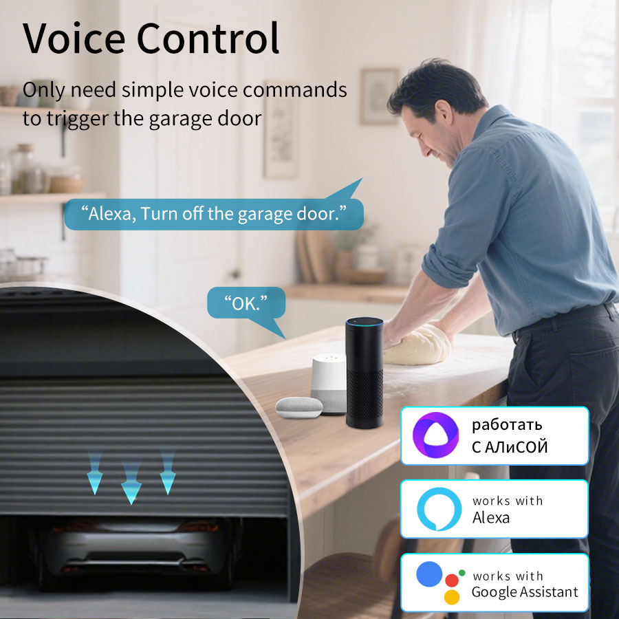 Controlador de Abertura de Por - Smart Garage Door Opener avaliação e preço