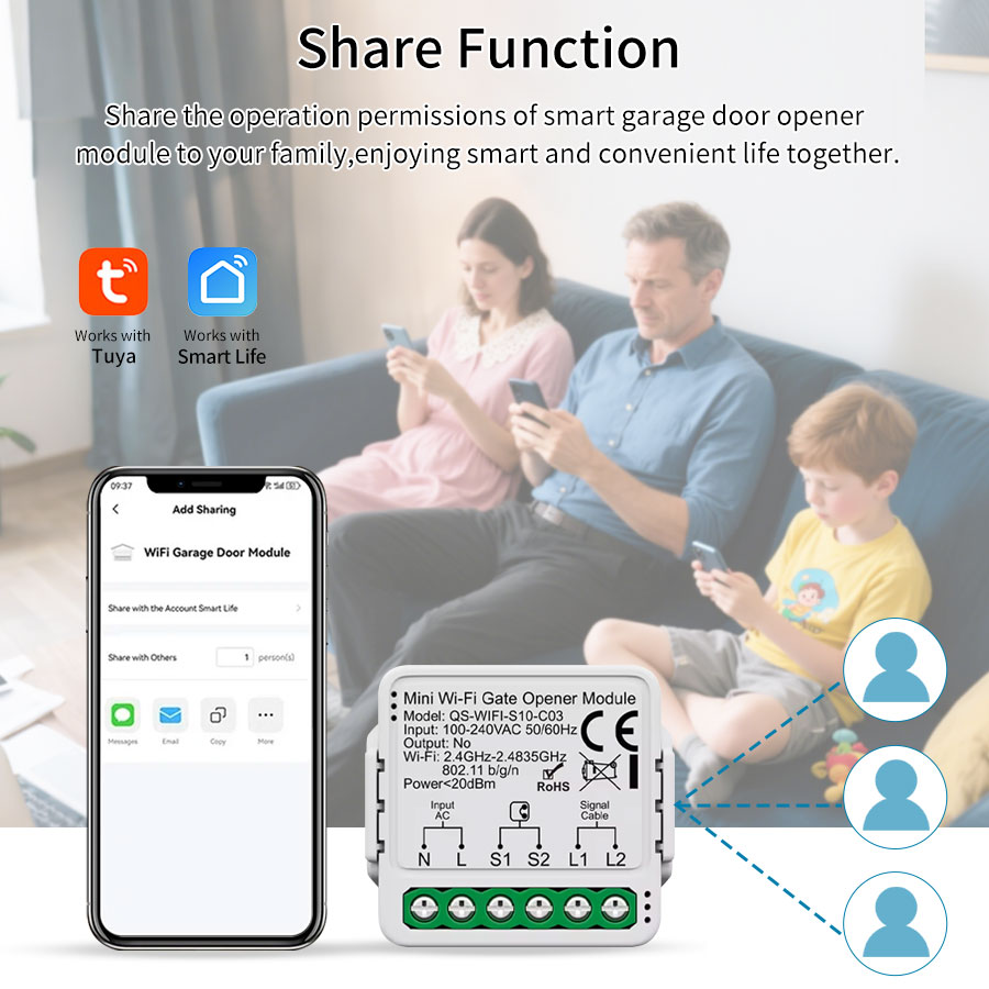 Controlador de Abertura de Por - Smart Garage Door Opener avaliação e preço