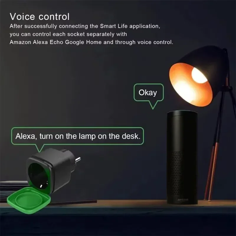 Tomada Inteligente Tuya EU 16A - Smart Home Gadgets avaliação e preço