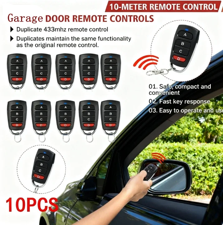 3 pçs 433 mhz universal contro - Smart Garage Door Opener avaliação e preço