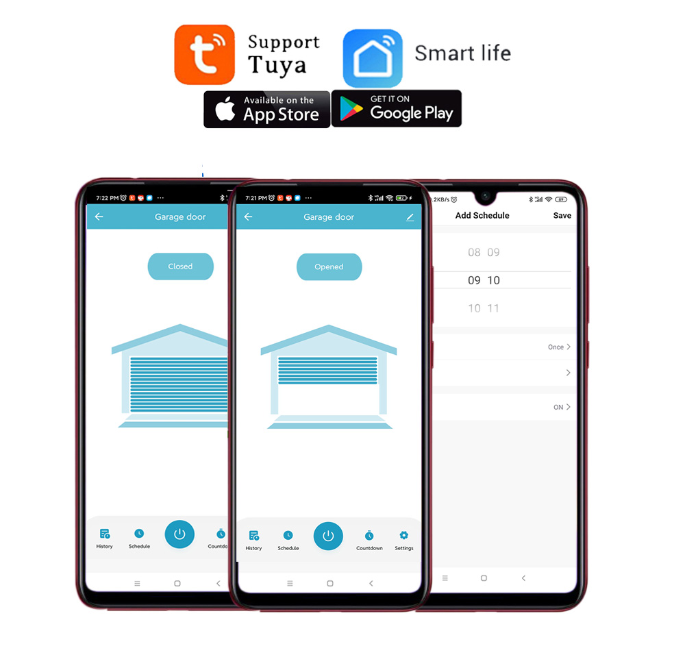 Controlador inteligente de abe - Smart Garage Door Opener avaliação e preço