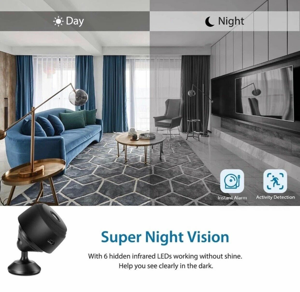 Hd 1080p mini câmera de casa i - Smart Home Kamera avaliação e preço