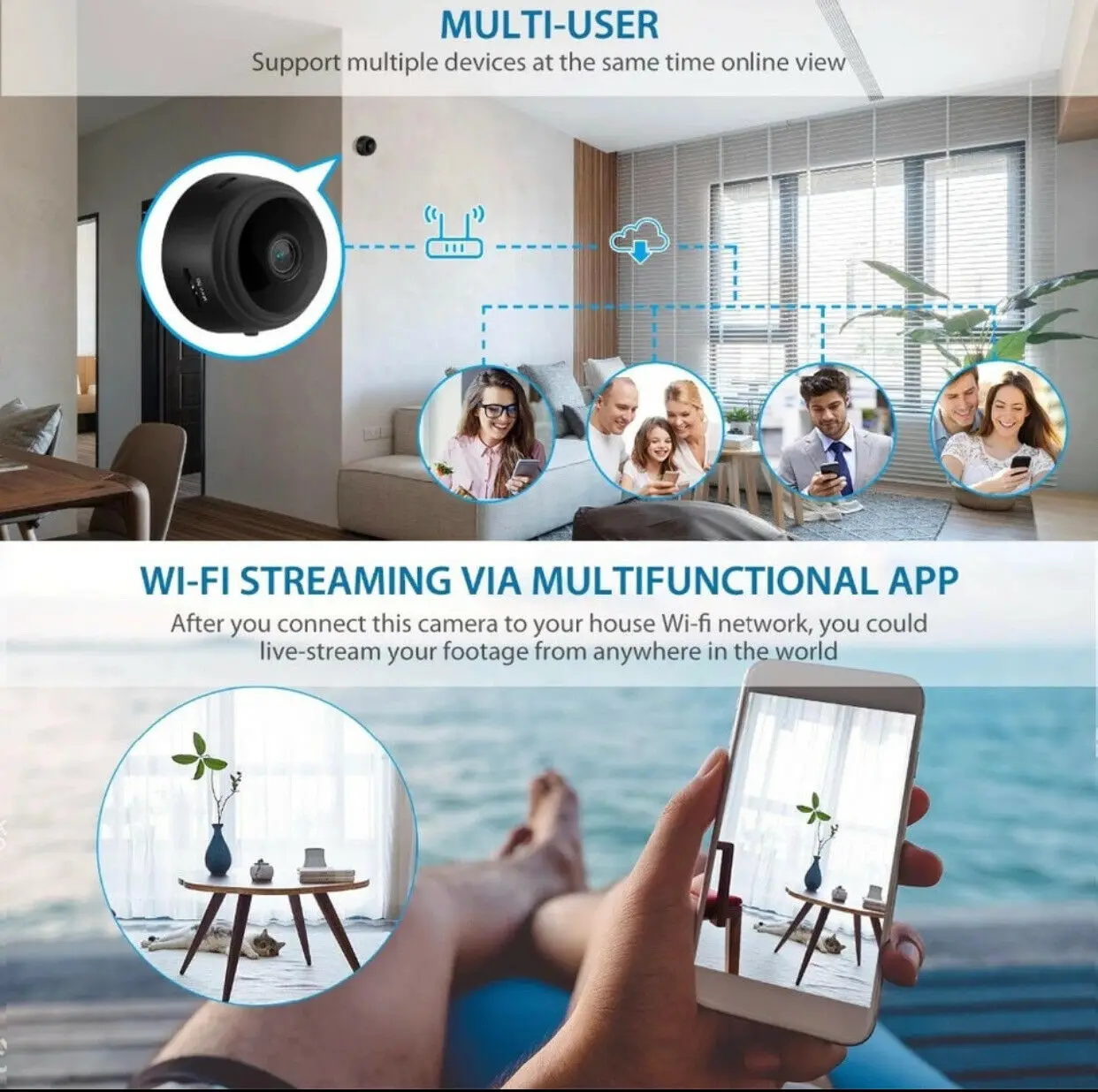 Hd 1080p mini câmera de casa i - Smart Home Kamera avaliação e preço