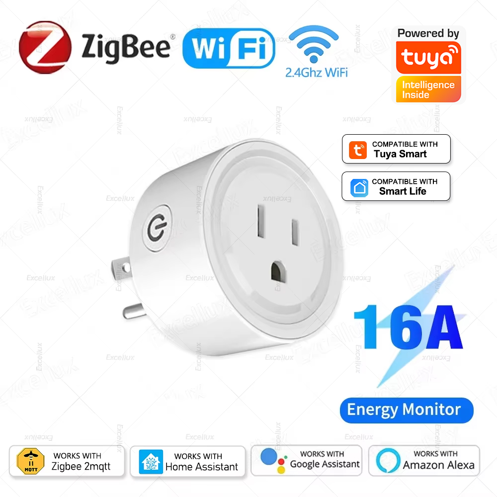 Tuya wifi ou zigbee tomada int - Smart Home Energy Monitor avaliação e preço