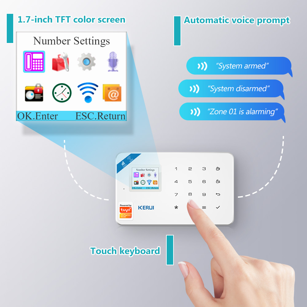 Kerui w181 sistema de alarme s - Smart Home Package avaliação e preço