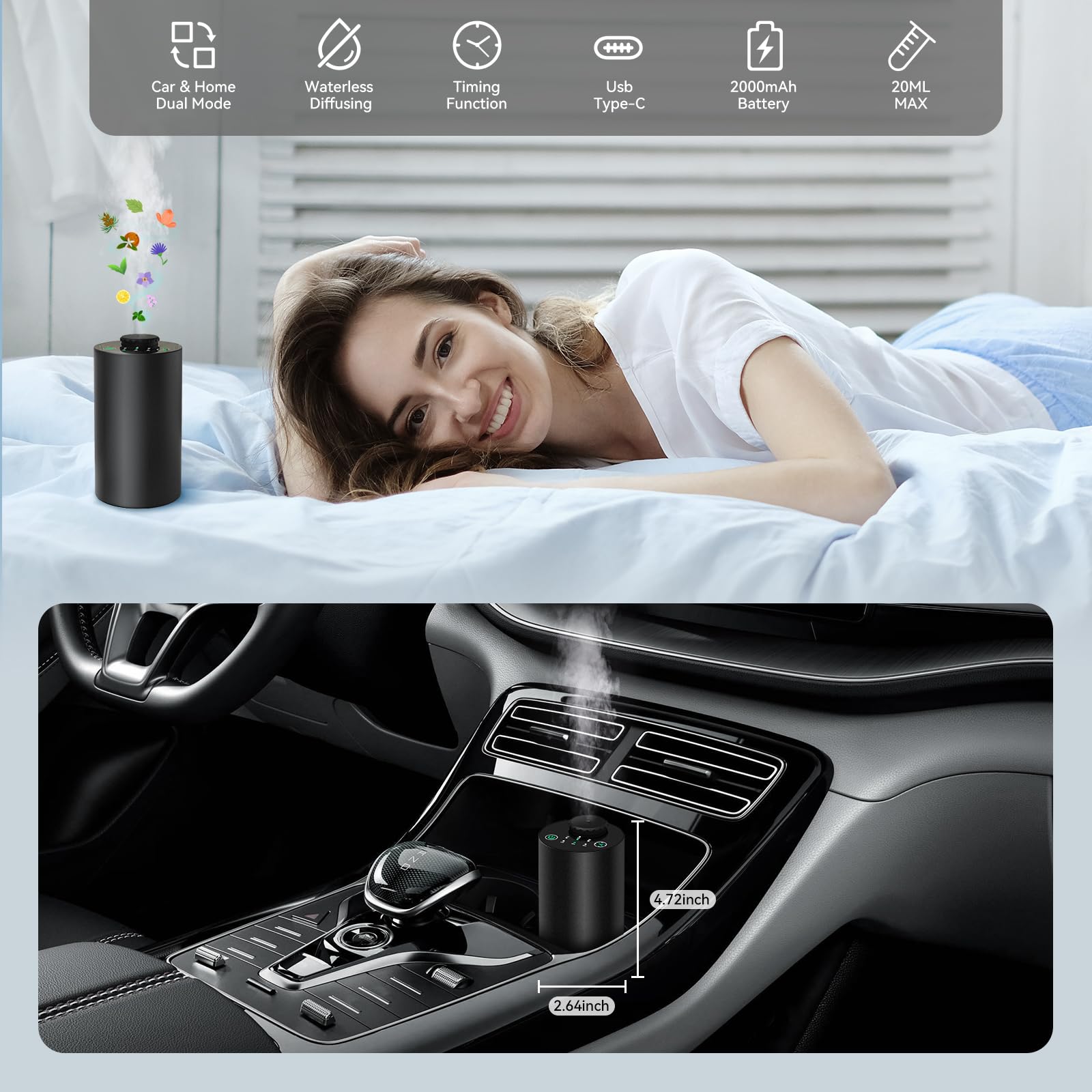 Difusor de óleo essencial sem  - Smart Home Gadgets avaliação e preço
