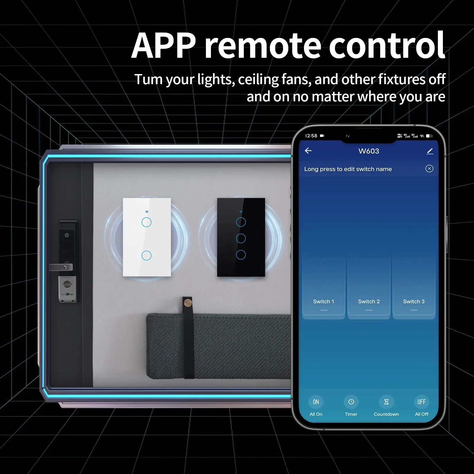 Interruptor de luz inteligente - Smart Home Switch avaliação e preço