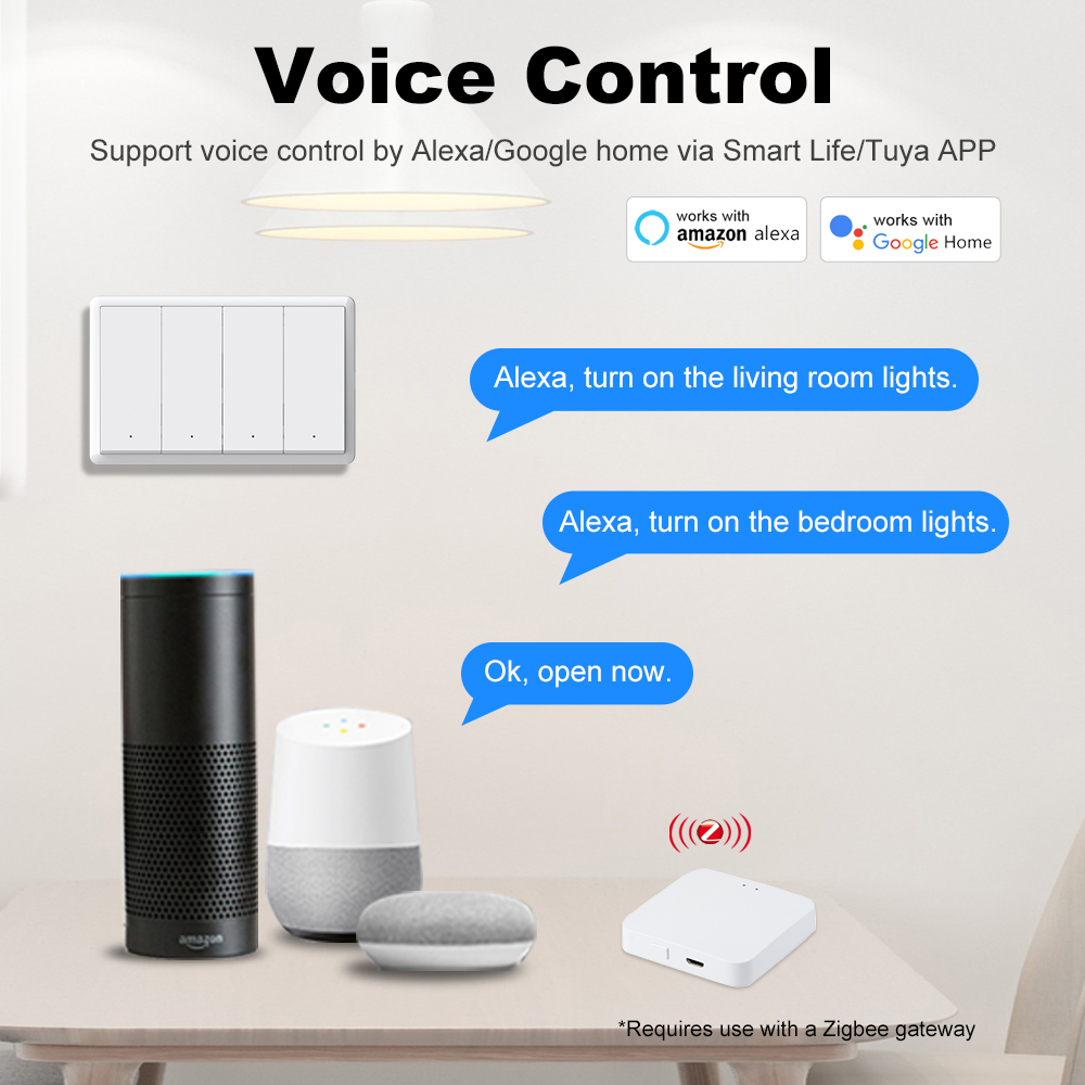 Interruptor Inteligente ZigBee - Smart Home Switch avaliação e preço